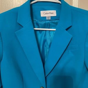 Calvin Klein Turquoise Blazer